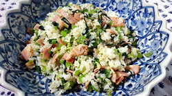 小松菜とベーコンガーリックの混ぜご飯 g-cookin20160527