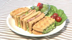 ワッフルサンドイッチ k-cookin20170428